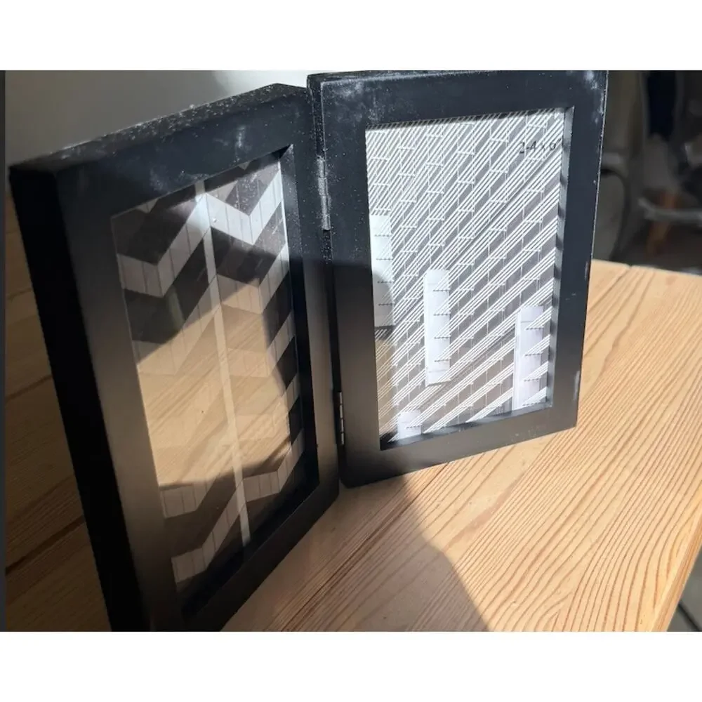 4x6 Black Framed Photo Frame- 2 photos, Made by Design